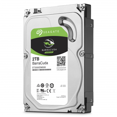 Seagate Barracuda ST2000DM008 - Hard drive - 2 TB - internal - 3.5" - SATA 6Gb / s - 7200 rpm - buffer: 256 MB - 1