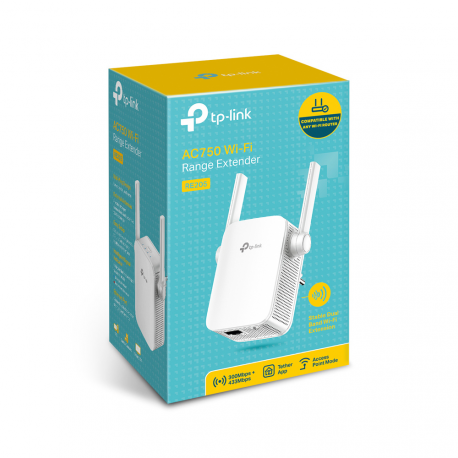 TP-Link RE205 - Wi-Fi range extender - Wi-Fi 5 - 2.4 GHz, 5 GHz - 3
