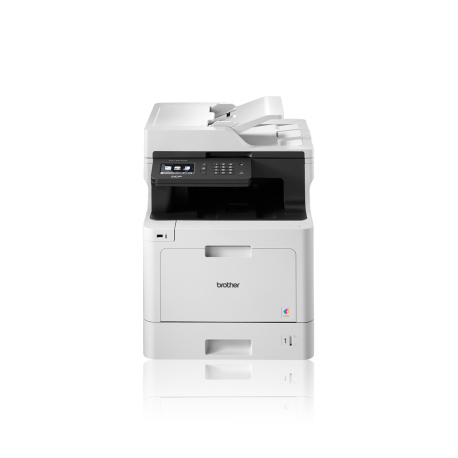 Brother DCP-L8410CDW - Multifunction printer - colour - laser - 215.9 x 355.6 mm (original) - A4 / Legal (media) - up to 31 ppm (copying) - up to 31 ppm (printing) - 300 sheets - USB 2.0, Gigabit LAN, Wi-Fi(n), USB host - 1