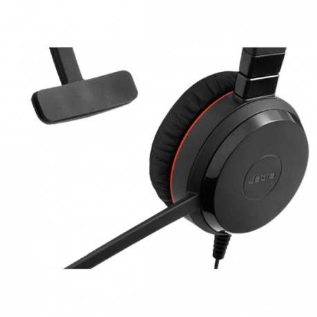Jabra Evolve 30 II MS Mono - Headset - on-ear - wired - USB, 3.5 mm jack - Certified for Skype for Business - 2