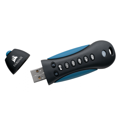Corsair Flash Padlock 3 - USB flash drive - encrypted - 64 GB - USB 3.0 - 2