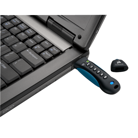 Corsair Flash Padlock 3 - USB flash drive - encrypted - 64 GB - USB 3.0 - 3