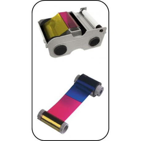 Evolis High Trust 1/2 YMCKO Color Ribbon - Colour (cyan, magenta, yellow, resin black, clear overcoat) - print ribbon (colour) - for Evolis Zenius Expert Contactless, Zenius Expert Mag ISO, Zenius Expert Smart - 1