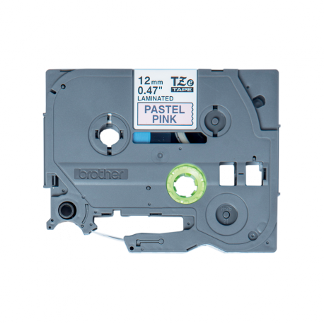 Brother TZe-MQE31 - Black on pastel pink - Roll (1.2 cm x 8 m) 1 cassette(s) laminated tape - for Brother PT-D210, D600, H110, P750, P950; P-Touch Cube PT-P300; P-Touch Cube Pro PT-P910 - 2