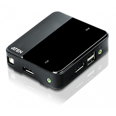 ATEN CS782DP - KVM  /  audio  /  USB switch - 2 x KVM  /  audio  /  USB - 1 local user - desktop - 3