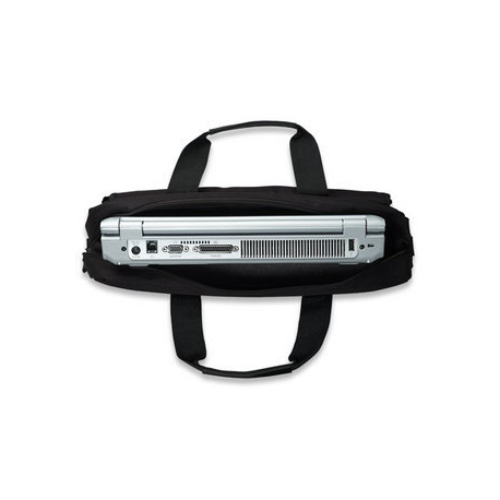 Manhattan London Laptop Bag 15.6", Top Loader, Black, LOW COST, Accessories Pocket, Shoulder Strap (removable), Cheaper alternative to Targus TAR300, Notebook Case, Three Year Warranty - Notebook carrying case - 15.6" - black - 5