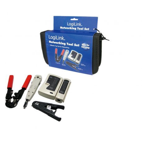 LogiLink Networking Tool Set with Bag - Network tool / tester kit - 3