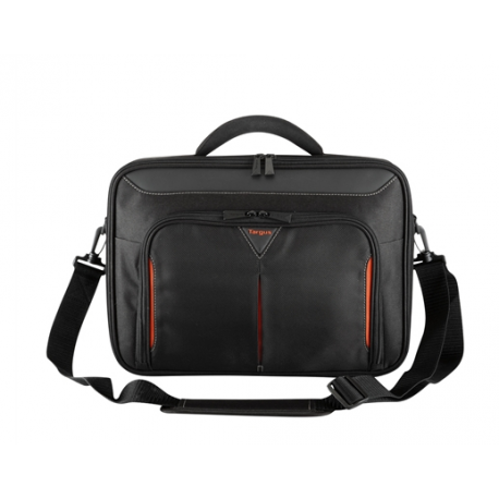 Targus Classic+ Clamshell - Notebook carrying case - 17" - 18" - black, red - 1