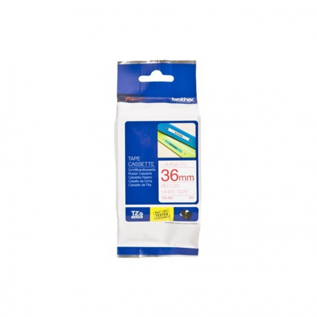 Brother TZe262 - Red on white - Roll (3.6 cm x 8 m) 1 roll(s) laminated tape - for P-Touch PT-3600, 550, 9200, 9400, 9500, 9600, 9700, 9800, D800, P900, P950 - 2