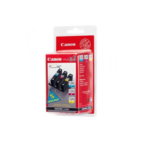 Canon CLI-526 Multipack - 3-pack - yellow, cyan, magenta - original - ink tank - for PIXMA iP4950, iX6550, MG5350, MG6150, MG6250, MG8150, MG8250, MX715, MX885, MX892, MX895 - 1
