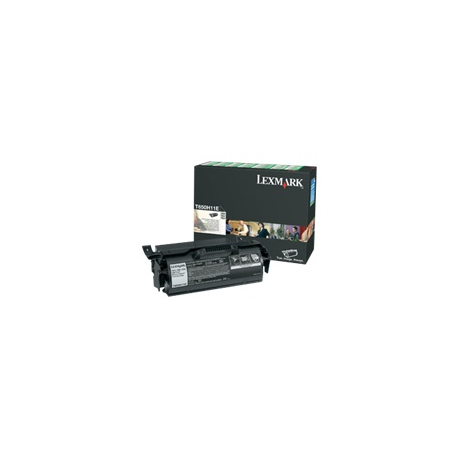 Lexmark - High Yield - black - original - toner cartridge LCCP, LRP - for Lexmark T650dn, T650dtn, T650n, T652dn, T652dtn, T652n, T654dn, T654dtn, T654n, T656dne - 1