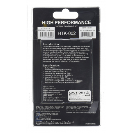 Cooler Master HTK-002-U1 - Thermal paste - white - 2