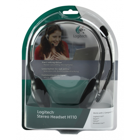 Logitech Stereo Headset H110 - Headset - on-ear - wired - 3