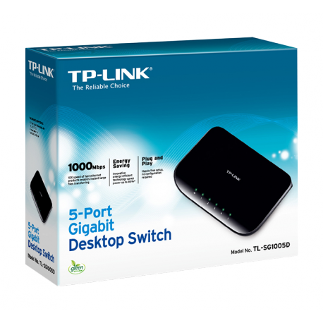 TP-Link TL-SG1005D 5-Port Gigabit Desktop Switch - Switch - 5 x 10 / 100 / 1000 - desktop - 1
