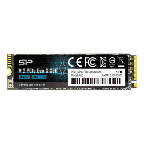 SILICON POWER P34A60 - SSD - 1 TB - internal - M.2 2280 - PCIe 3.0 x4 (NVMe) - 0