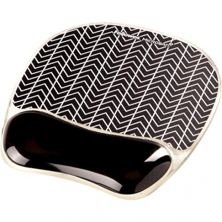 Fellowes Photo Gel - Mouse pad with wrist pillow - chevron - 0