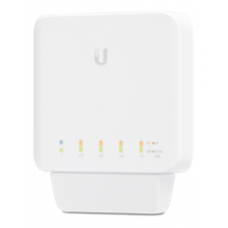 Ubiquiti UniFi Switch USW-FLEX - Switch - Managed - 4 x 10 / 100 / 1000 (PoE) + 1 x 10 / 100 / 1000 (PoE) - wall-mountable, pole-mountable - PoE (46 W) - 0