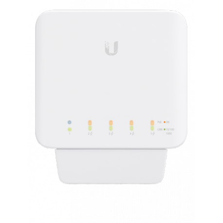Ubiquiti UniFi Switch USW-FLEX - Switch - Managed - 4 x 10 / 100 / 1000 (PoE) + 1 x 10 / 100 / 1000 (PoE) - wall-mountable, pole-mountable - PoE (46 W) - 6
