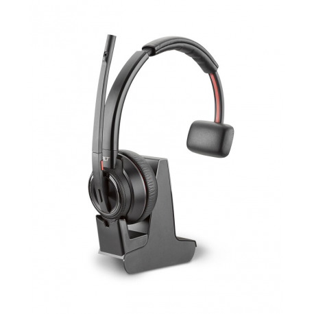 Poly Savi 8200 Series W8210 Spare - Headset - on-ear - DECT - wireless - active noise cancelling - with charging cradle - 0