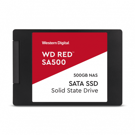 WD Red SA500 NAS SATA SSD WDS500G1R0A - SSD - 500 GB - internal - 2.5" - SATA 6Gb / s - 0