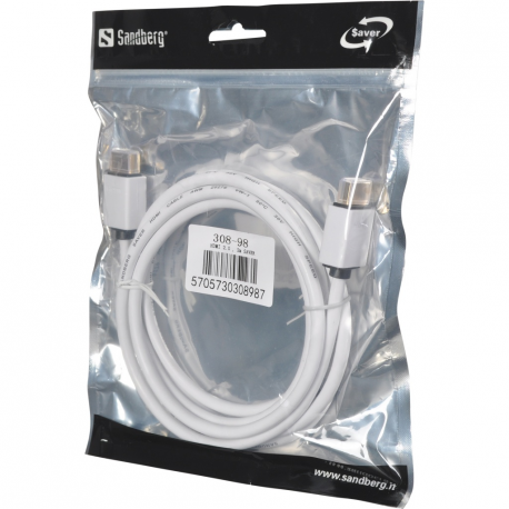 Sandberg Saver - HDMI cable - HDMI male to HDMI male - 2 m - 1