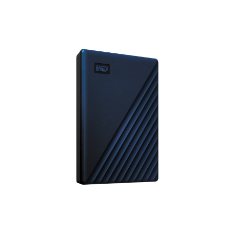 WD My Passport for Mac WDBA2F0040BBL - Hard drive - encrypted - 4 TB - external (portable) - USB 3.2 Gen 1 - 256-bit AES - midnight blue - 2