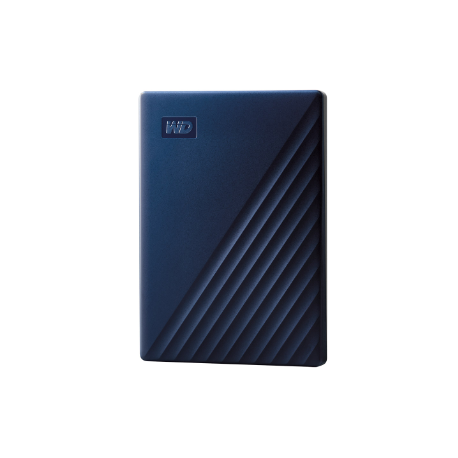 WD My Passport for Mac WDBA2D0020BBL - Hard drive - encrypted - 2 TB - external (portable) - USB 3.2 Gen 1 - 256-bit AES - midnight blue - 5