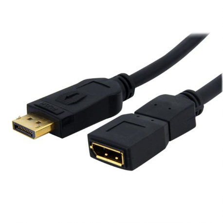 StarTech.com 6 ft DisplayPort Video Extension Cable - M / F - DisplayPort extension cable - DisplayPort (M) to DisplayPort (F) - 1.8 m - latched, molded - black - for P / N: DP2MDPMF6IN - 0