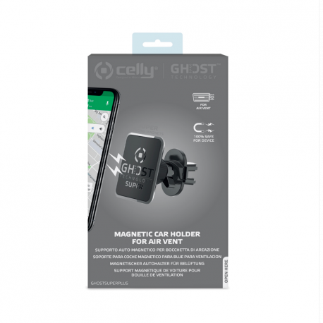 Celly GHOSTSUPERPLUS - Car holder for mobile phone - black - 4