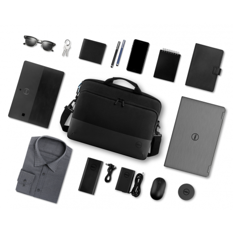 Dell Pro Slim Briefcase 15 - Notebook carrying case - 15" - black - for Latitude 54XX, 55XX; Precision 35XX, 55XX, 75XX; Vostro 15 35XX, 15 7510; XPS 15 95XX - 9
