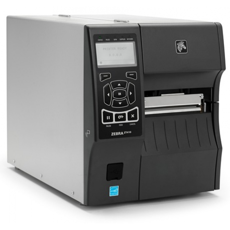 Zebra ZT400 Series ZT411 - Label printer - direct thermal  /  thermal transfer - Roll (11.4 cm) - 203 dpi - up to 356 mm / sec - USB 2.0, LAN, serial, USB host, Bluetooth 4.1 - rewinder, peeler - 2