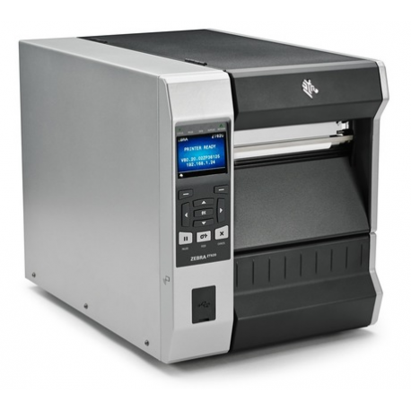 Zebra ZT620 - Label printer - direct thermal  /  thermal transfer - Roll (17.1 cm) - 203 dpi - up to 305 mm / sec - USB, serial, Gigabit LAN, USB host, NFC, Bluetooth 4.0 - cutter - tear bar - 3