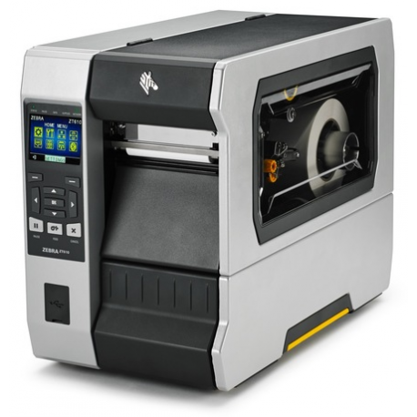 Zebra ZT610 - Label printer - direct thermal  /  thermal transfer - Roll (11.4 cm) - 600 dpi - up to 356 mm / sec - USB 2.0, serial, Gigabit LAN, USB host, Bluetooth 4.0 - TAA Compliant - 2
