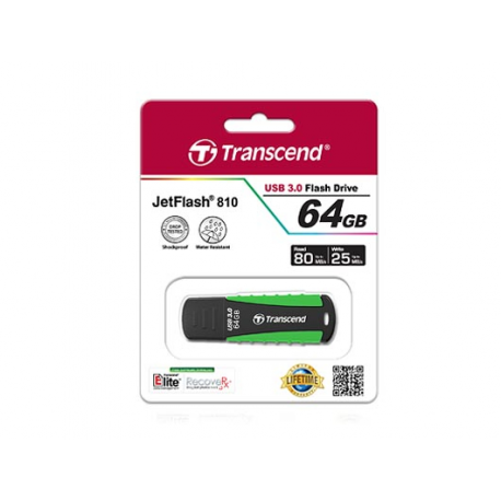 Transcend JetFlash 810 - USB flash drive - 64 GB - USB 3.0 - 1