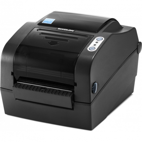 BIXOLON SLP-TX420 - Label printer - direct thermal  /  thermal transfer - Roll (11 cm) - 203 dpi - up to 178 mm / sec - parallel, USB, LAN, serial - dark grey - 2