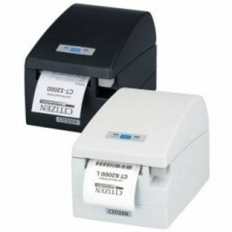 Citizen CT-S2000L - Receipt printer - two-colour (monochrome) - thermal line - Roll (8.25 cm) - 203 dpi - up to 220 mm / sec - USB, serial - cutter - white - 0