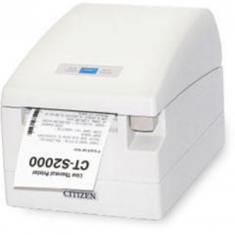 Citizen CT-S2000L - Receipt printer - two-colour (monochrome) - thermal line - Roll (8.25 cm) - 203 dpi - up to 220 mm / sec - USB, serial - cutter - white - 1