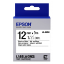 Epson LK-4WBVN - Vinyl - black on white - Roll (1.2 cm x 7 m) 1 cassette(s) label tape - for LabelWorks LW-1000, LW-300, LW-400, LW-600, LW-700, LW-K400, LW-Z700, LW-Z710, LW-Z900