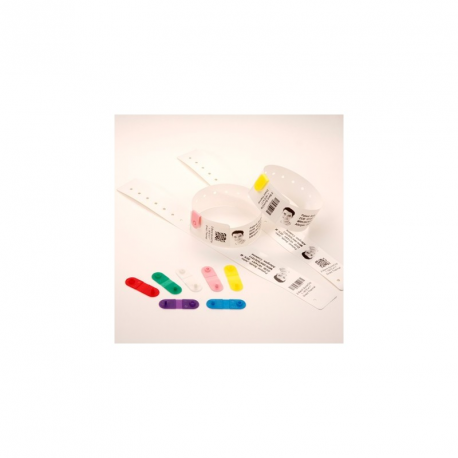 Zebra Z-Band QuickClip - Polypropylene (PP) - coated - white - 30.16 x 279.4 mm 960 label(s) (4 roll(s) x 240) wristbands - 2