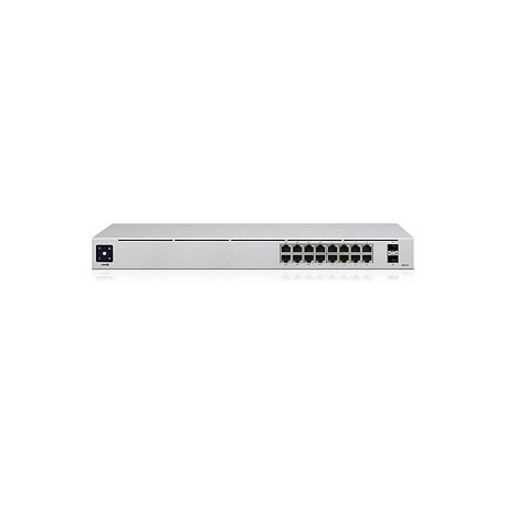 Ubiquiti UniFi Switch USW-16-POE - Switch - Managed - 16 x 10 / 100 / 1000 (8 PoE+) + 2 x Gigabit SFP - desktop, rack-mountable - PoE+ (42 W) - 1