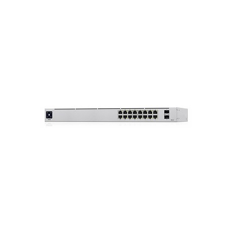 Ubiquiti UniFi Switch USW-16-POE - Switch - Managed - 16 x 10 / 100 / 1000 (8 PoE+) + 2 x Gigabit SFP - desktop, rack-mountable - PoE+ (42 W) - 3