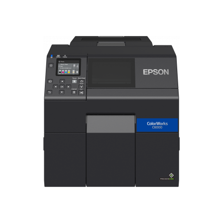 Epson ColorWorks CW-C6000Ae - Label printer - colour - ink-jet - Roll (11.2 cm) - 1200 x 1200 dpi - up to 119 mm / sec (mono)  /  up to 119 mm / sec (colour) - USB 2.0, LAN, USB 2.0 host - cutter - 0