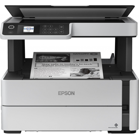Epson EcoTank M2170 - Multifunction printer - B / W - ink-jet - refillable - A4 / Legal (media) - up to 20 ppm (printing) - 250 sheets - USB, LAN, Wi-Fi - white - 0