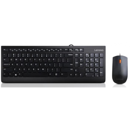 Lenovo 300 USB Combo - Keyboard and mouse set - USB - US - for IdeaPad 1 14; 3 14; 5 14; 5 Pro 14; ThinkBook 14s Yoga G2 IAP; V15; Yoga Slim 7 Pro 14 - 0