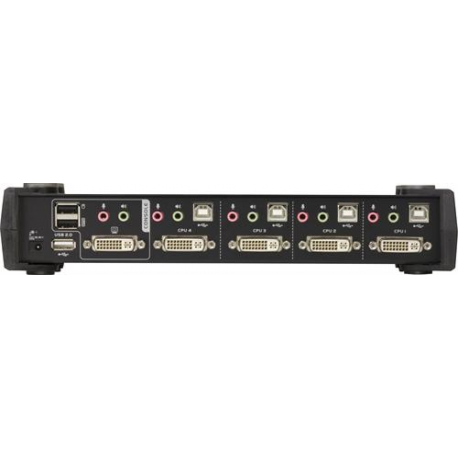 ATEN CubiQ CS1784A - KVM  /  audio  /  USB switch - 4 x KVM  /  audio - 1 local user - desktop - 1