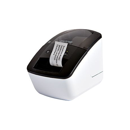 Brother QL-700 - Label printer - direct thermal - Roll (6.2 cm) - 300 x 600 dpi - up to 150 mm / sec - USB - cutter - 1