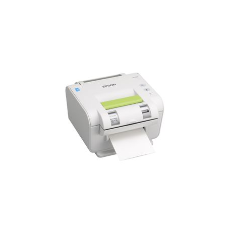 Epson LabelWorks Pro100 - Labelmaker - B / W - direct thermal  /  thermal transfer - Roll (1 cm) - 300 dpi - up to 20 mm / sec - USB - cutter - green, pale grey - 3