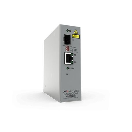 Allied Telesis AT IMC2000T / SP - Industrial temperature - fibre media converter - GigE - 1000Base-SX, 100Base-FX - RJ-45 / SFP (mini-GBIC) - up to 2 km - TAA Compliant - 0