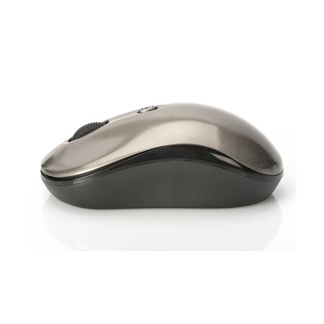 Ednet Notebook Mouse - Mouse - right and left-handed - optical - 3 buttons - wireless - 2.4 GHz - USB wireless receiver - black, antracite - 1