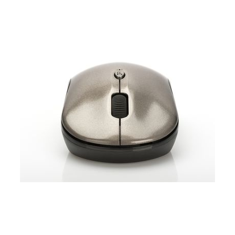 Ednet Notebook Mouse - Mouse - right and left-handed - optical - 3 buttons - wireless - 2.4 GHz - USB wireless receiver - black, antracite - 2